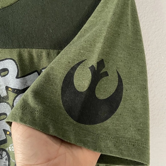 Star Wars FIFTH SUN green T-shirt Green Size L - Picture 3 of 7